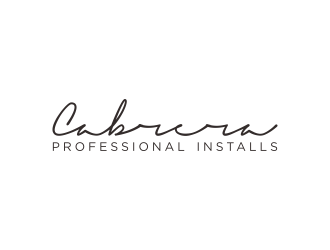 Cabrera Professional Installs  logo design by dewipadi