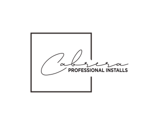 Cabrera Professional Installs  logo design by Greenlight