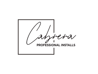 Cabrera Professional Installs  logo design by Greenlight