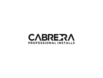 Cabrera Professional Installs  logo design by alby