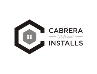 Cabrera Professional Installs  logo design by sabyan