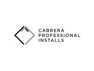 Cabrera Professional Installs  logo design by sabyan