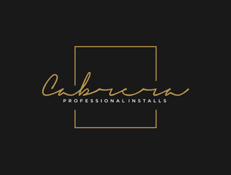 Cabrera Professional Installs  logo design by alby