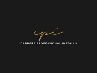 Cabrera Professional Installs  logo design by alby