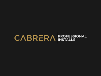 Cabrera Professional Installs  logo design by alby