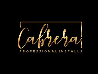 Cabrera Professional Installs  logo design by afra_art