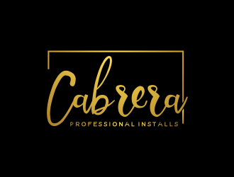 Cabrera Professional Installs  logo design by afra_art