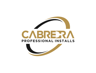 Cabrera Professional Installs  logo design by alby