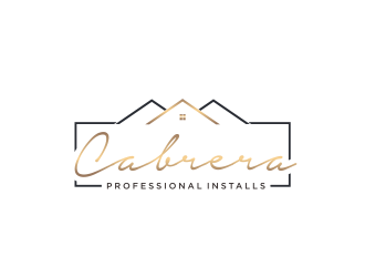 Cabrera Professional Installs  logo design by ammad