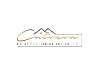Cabrera Professional Installs  logo design by ammad