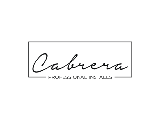 Cabrera Professional Installs  logo design by logitec