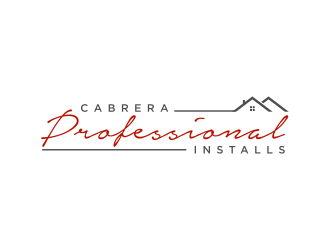 Cabrera Professional Installs  logo design by ammad