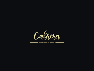 Cabrera Professional Installs  logo design by elleen
