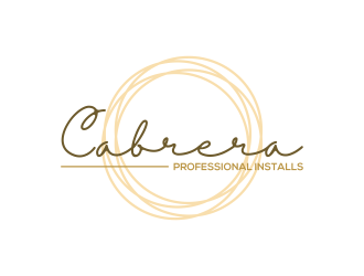Cabrera Professional Installs  logo design by RIANW