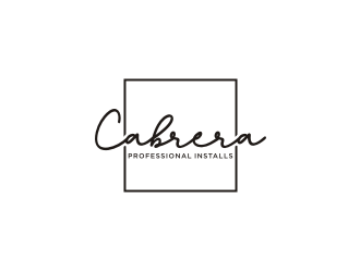 Cabrera Professional Installs  logo design by blessings