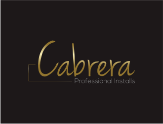 Cabrera Professional Installs  logo design by Dianasari