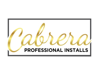 Cabrera Professional Installs  logo design by cikiyunn