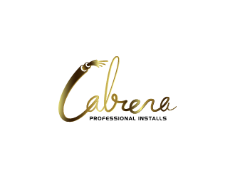 Cabrera Professional Installs  logo design by hwkomp