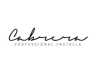 Cabrera Professional Installs  logo design by ElonStark