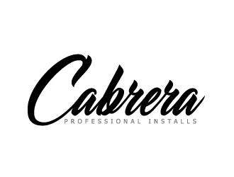 Cabrera Professional Installs  logo design by ElonStark