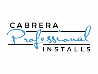 Cabrera Professional Installs  logo design by luckyprasetyo