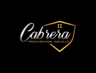 Cabrera Professional Installs  logo design by MUSANG