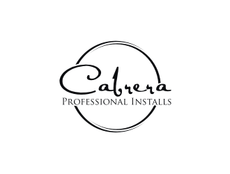 Cabrera Professional Installs  logo design by RatuCempaka