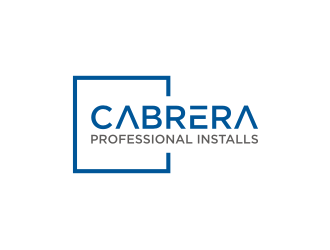 Cabrera Professional Installs  logo design by RatuCempaka