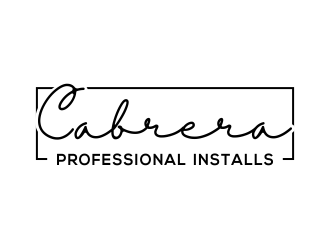 Cabrera Professional Installs  logo design by kopipanas