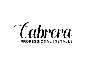 Cabrera Professional Installs  logo design by kopipanas