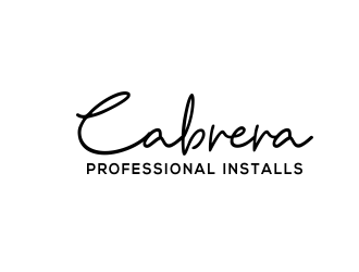Cabrera Professional Installs  logo design by kopipanas