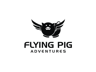 Flying Pig Adventures logo design by mbamboex