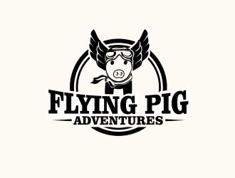 Flying Pig Adventures logo design by amar_mboiss