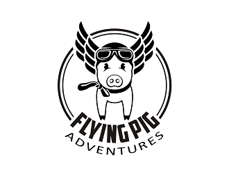 Flying Pig Adventures logo design by haze