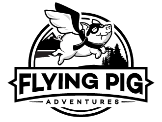 Flying Pig Adventures logo design by kojic785