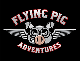 Flying Pig Adventures logo design by Optimus