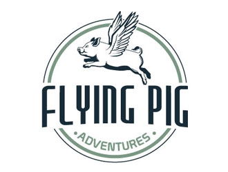 Flying Pig Adventures logo design by logoguy