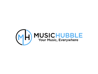 Music Hubble   - Slogan is Your Music, Everywhere logo design by johana