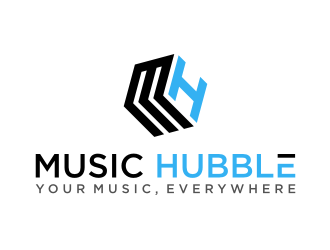 Music Hubble   - Slogan is Your Music, Everywhere logo design by nurul_rizkon