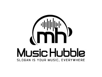 Music Hubble   - Slogan is Your Music, Everywhere logo design by J0s3Ph
