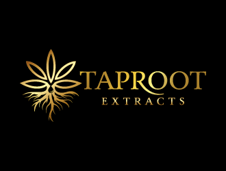 TapRoot Extracts logo design by moomoo