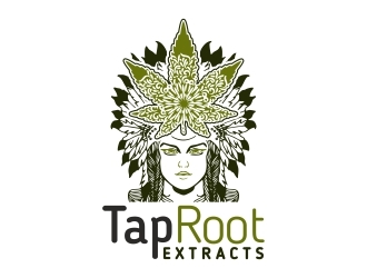 TapRoot Extracts logo design by Mailla
