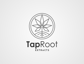 TapRoot Extracts logo design by Mailla