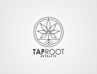 TapRoot Extracts logo design by Mailla