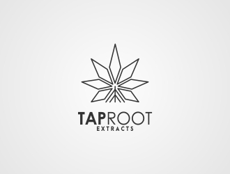 TapRoot Extracts logo design by Mailla