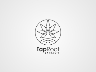 TapRoot Extracts logo design by Mailla