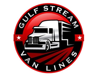 Gulf Stream Van Lines logo design by logoguy