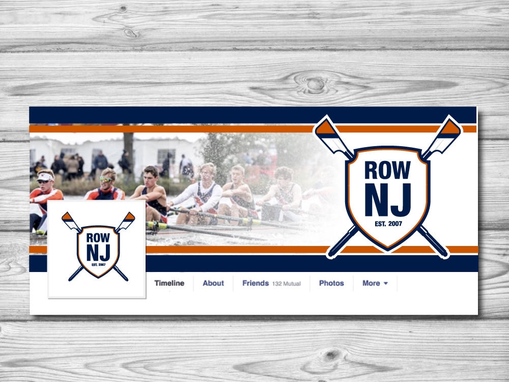 Row New Jersey or Row NJ logo design by jaize