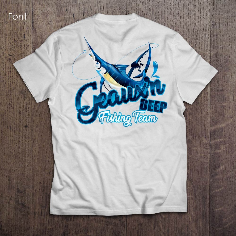 Geauxn Deep Fishing Team logo design by dorijo