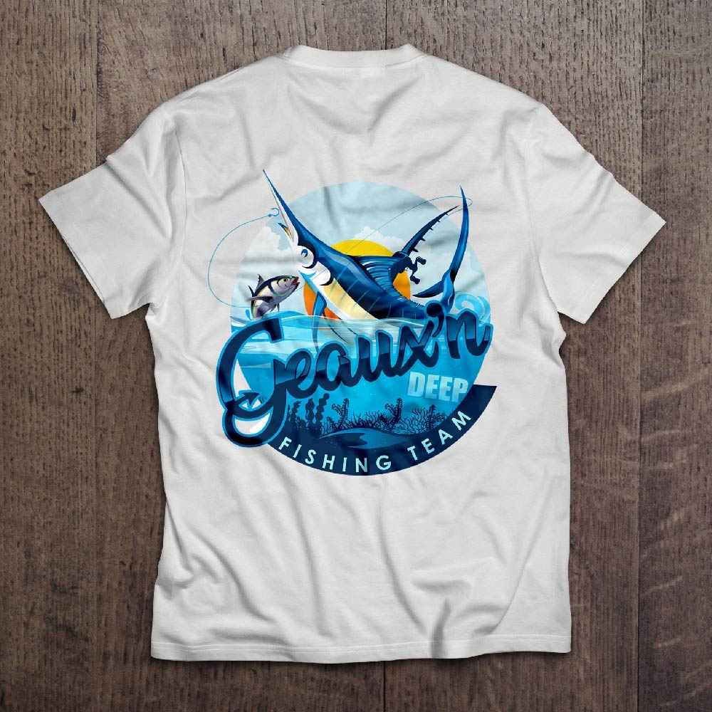Geauxn Deep Fishing Team logo design by dorijo